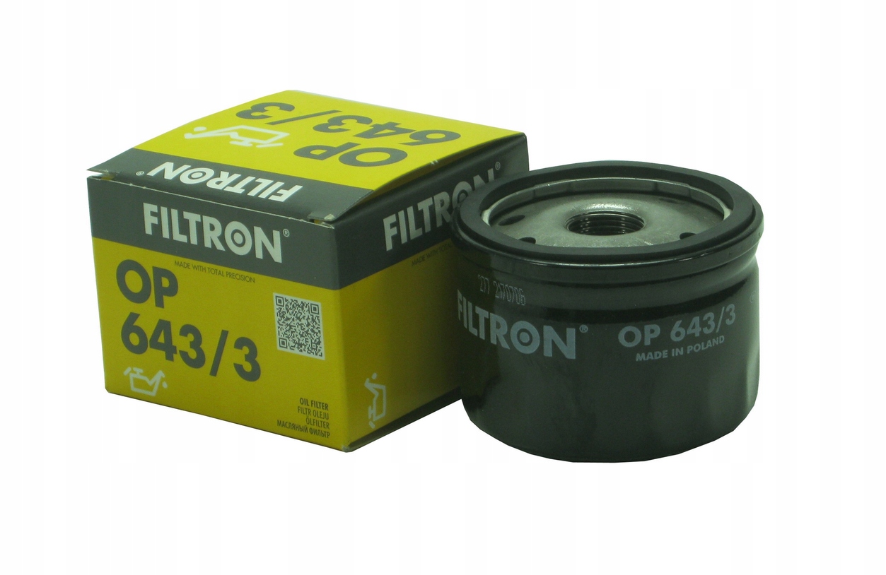 

Filtr Oleju Filtron OP643/3 Dacia Renault Nissan