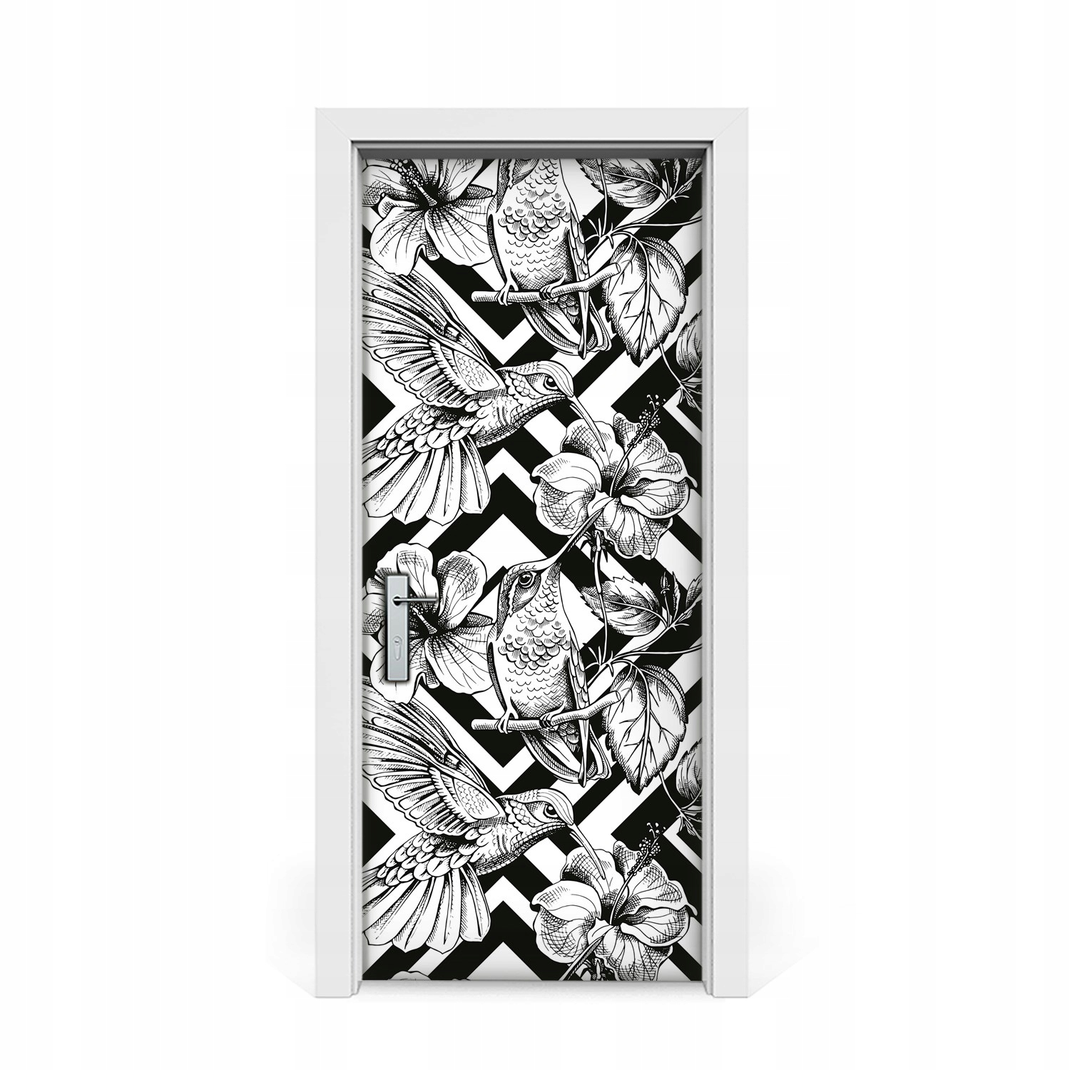 

Naklejka na drzwi okleina Kolibry 85x205