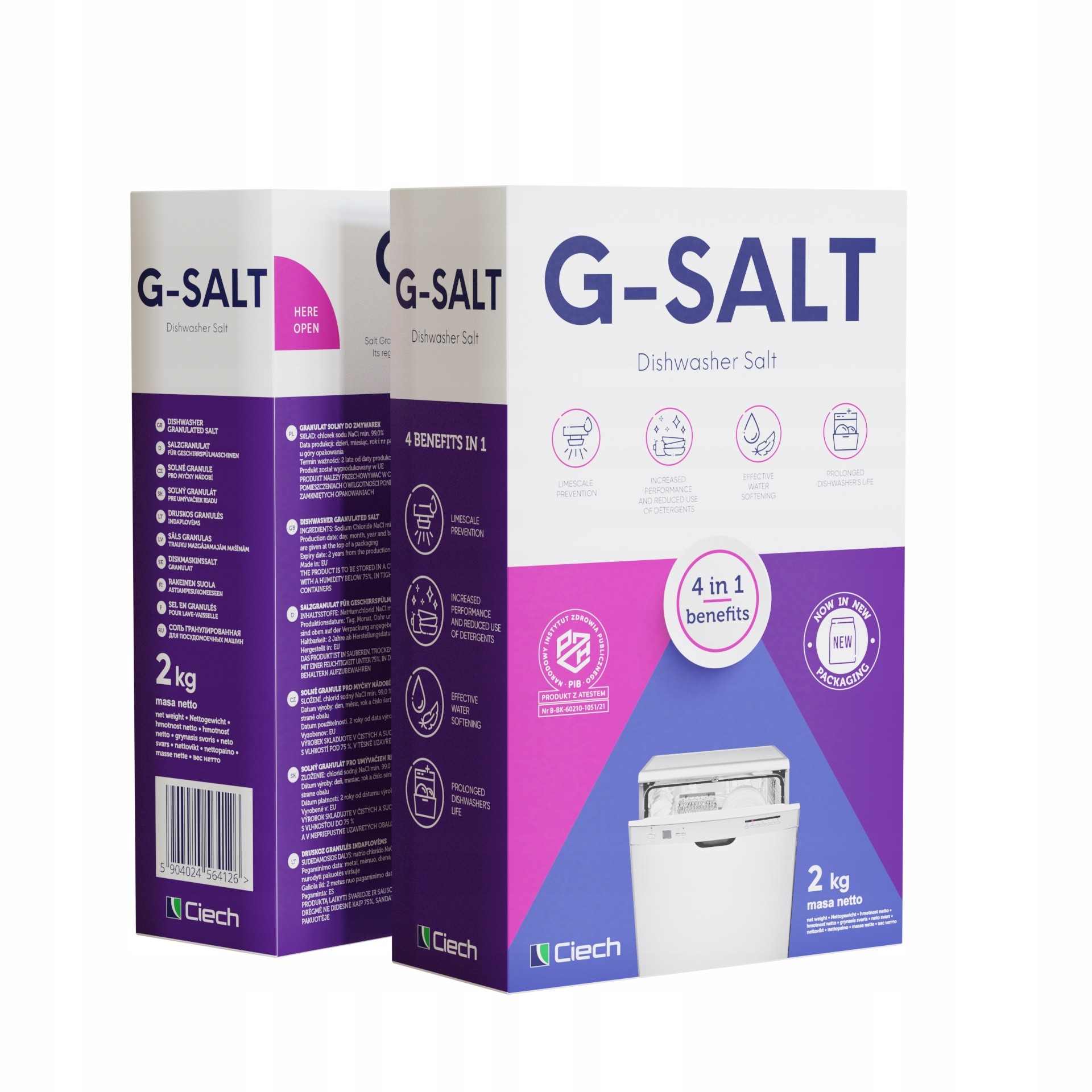 

Sól Do Zmywarek G-salt 2 Kg Granulat Solny Ciech