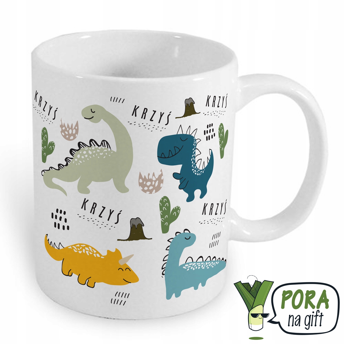 

Kubek dla Dziecka, dinozaur, imię, kolor, urodziny