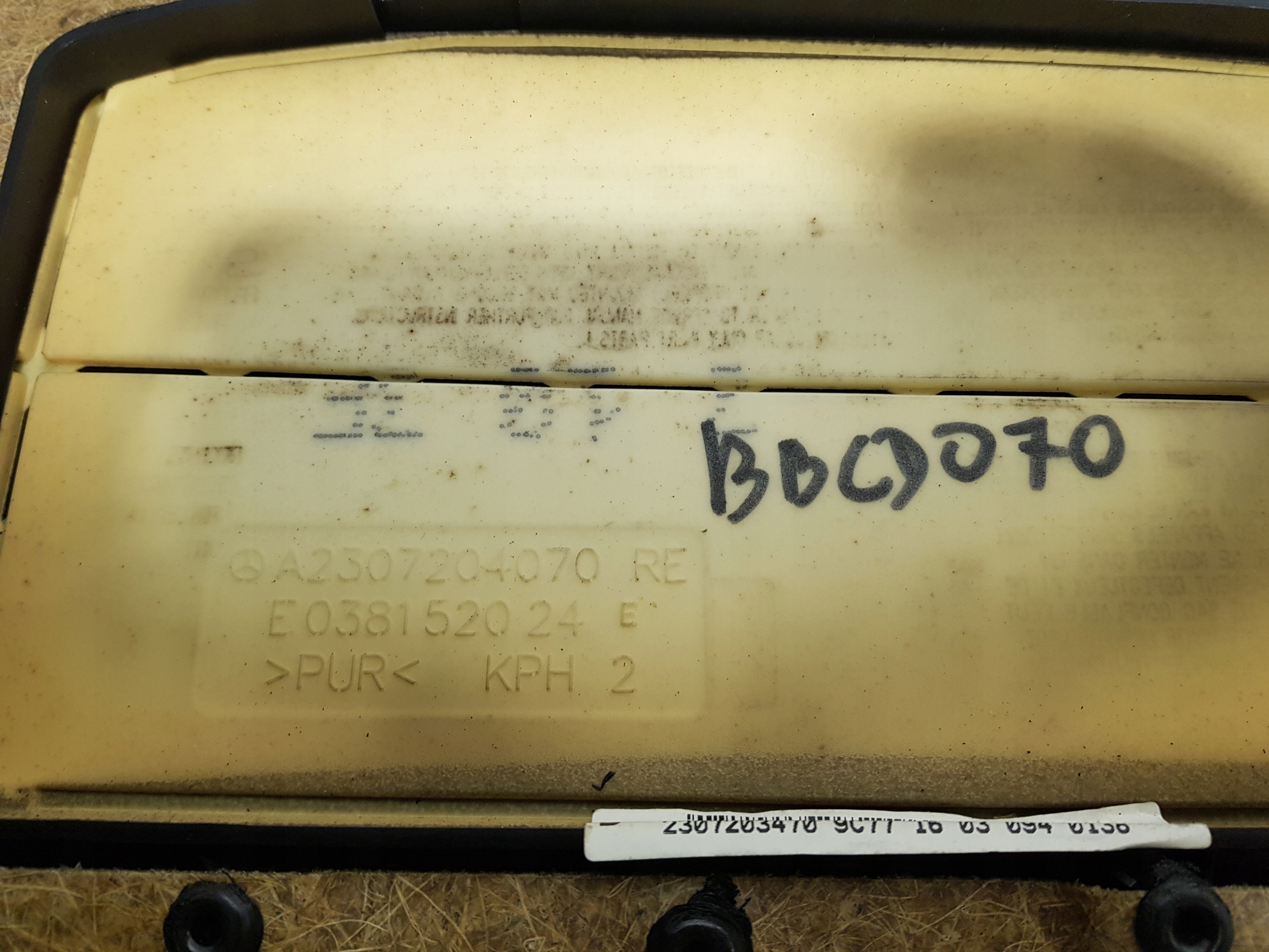 side upholstery door right front MERCEDES SL R230 W230