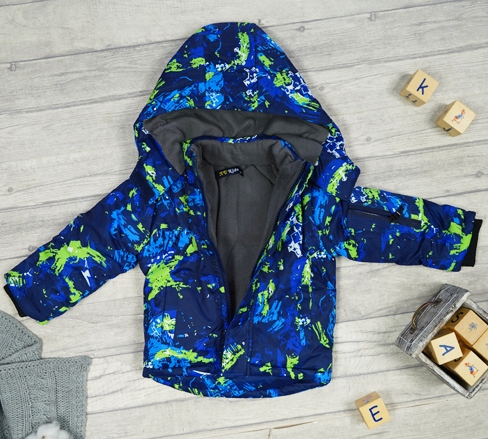 ZIMOWY KOMBINEZON dwuczęściowy ART granat r.128 Materiał dominujący poliester