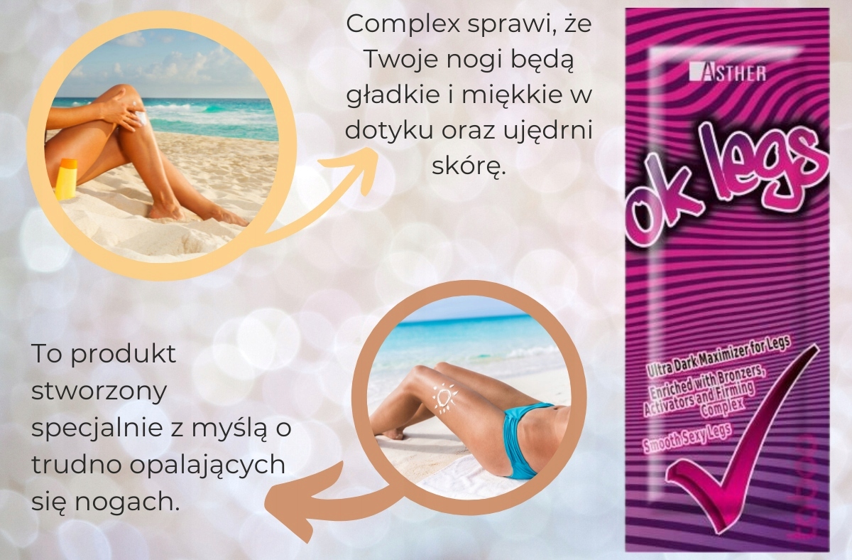 ASTHER OK LEGS DO OPALANIA OPORNYCH NÓG MOCNY X 10 Pojemność 15 ml