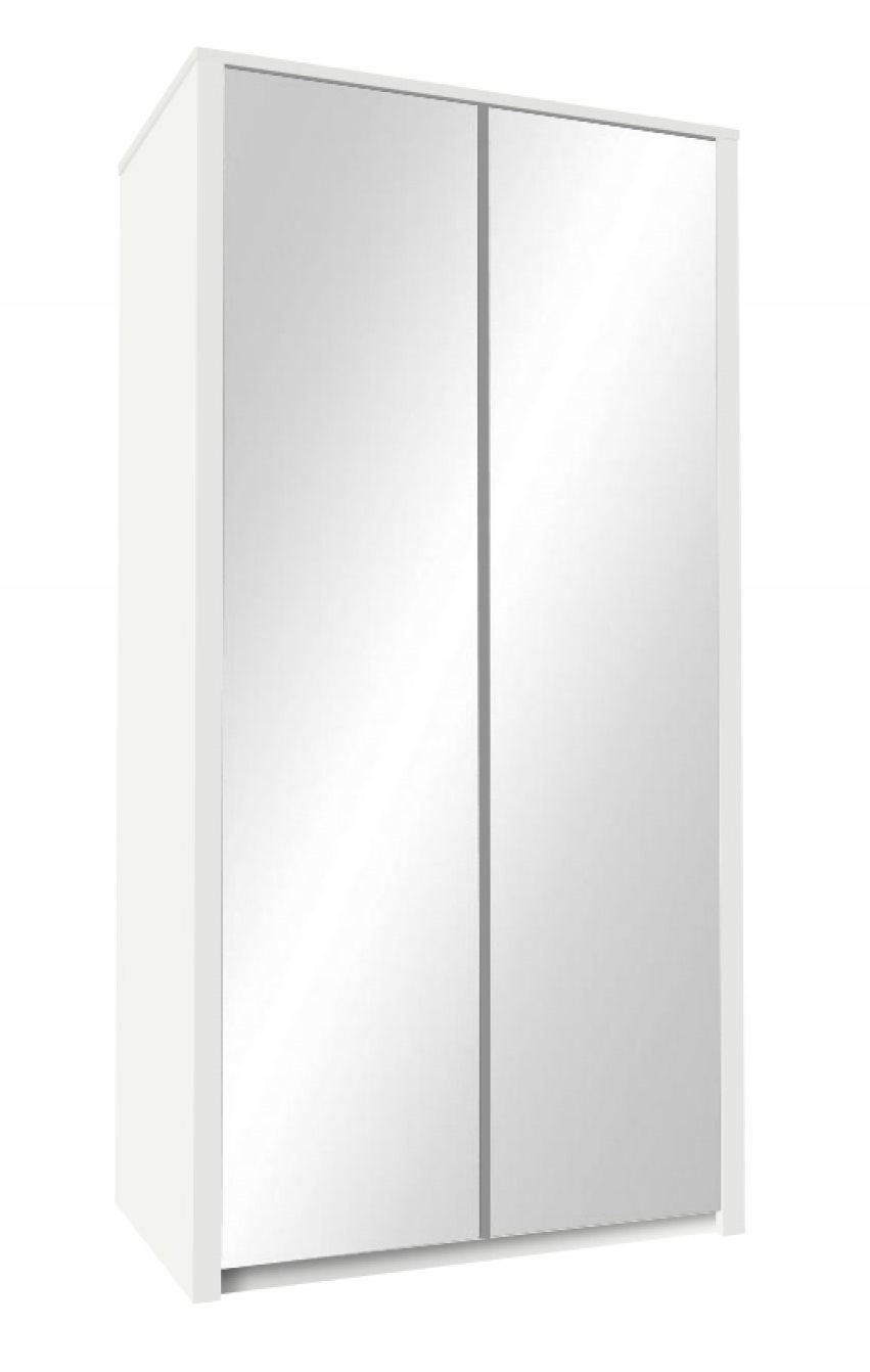 

Szafa do sypialni 113cm z lustrami Maxim biała