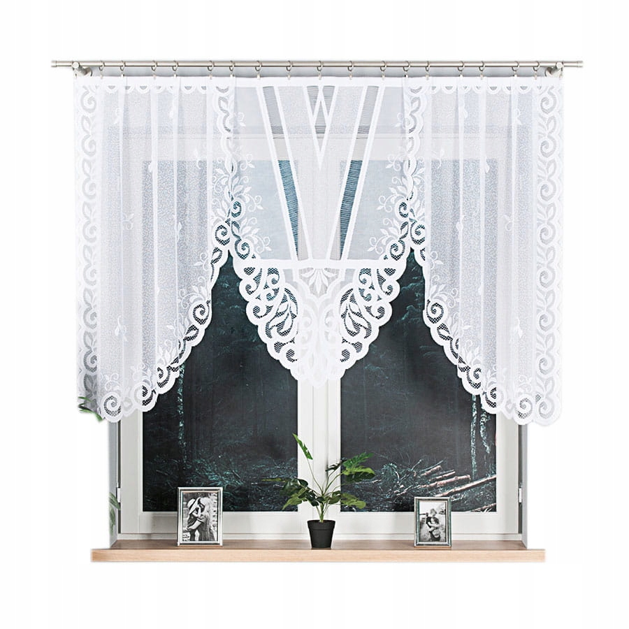 

Firanka gotowa żakardowa Rozalia biały 250x120 cm