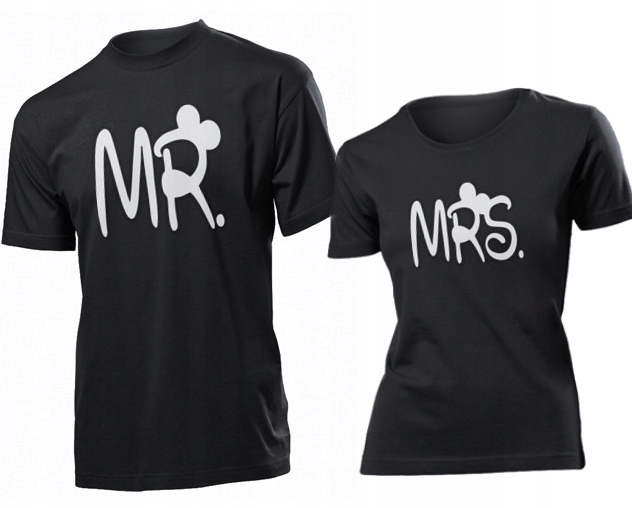 

Koszulki dla par Mr And Mrs Komplet XXL