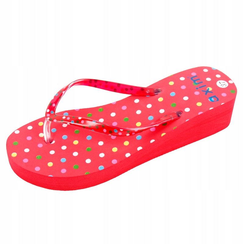 

Japonki Piankowe Modne Kropki Czerwień Axim 4014