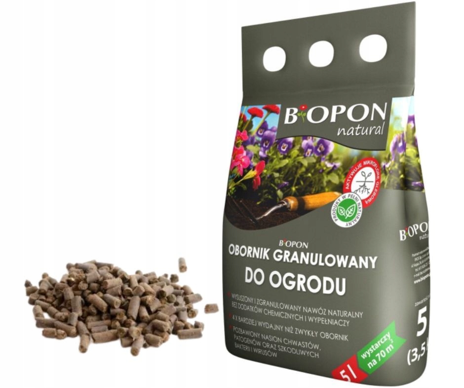 

Obornik Granulowany Nawóz Naturalny 5l Biopon Bio