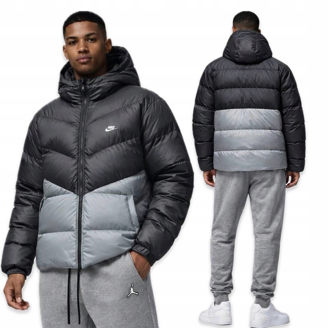 Pánská Bunda Nike Therma-fit Zimní Teplá Sportovní Voděodolná, péřová L