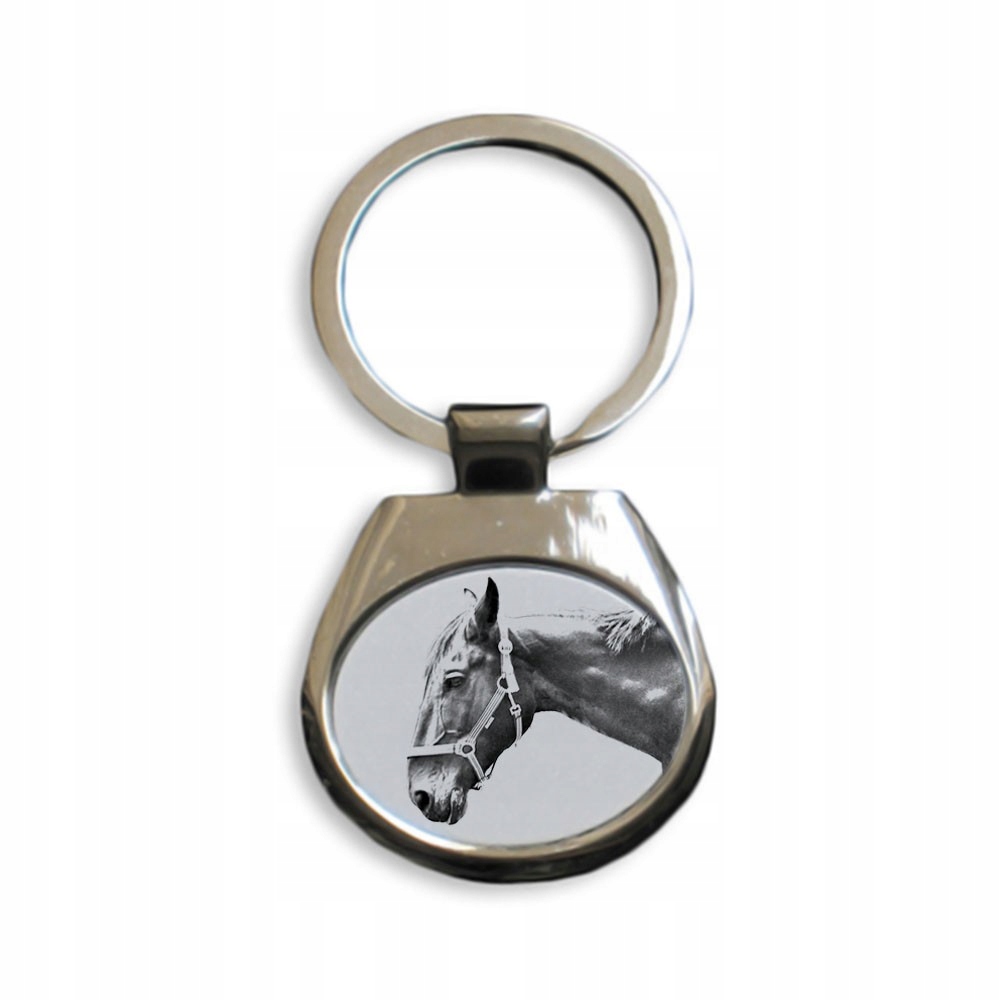 

Koń hanowerski Metalowy Brelok Breloczek z grafiką