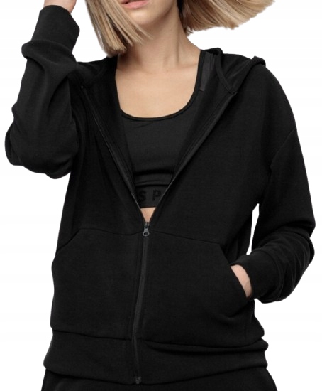 4F Bluza treningowa damska z modalu D4L21-BLDF400M-20S czarna r.M