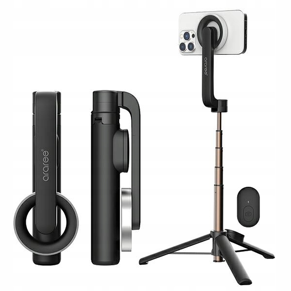 Araree Selfie tyč Bluetooth Magfie Pod černá/černá MagSafe Tripod AR60-0