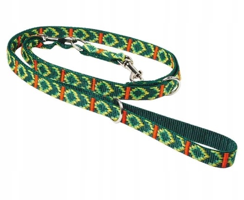 

Smycz taśma regulowana - 25mm x 130/260cm zielona