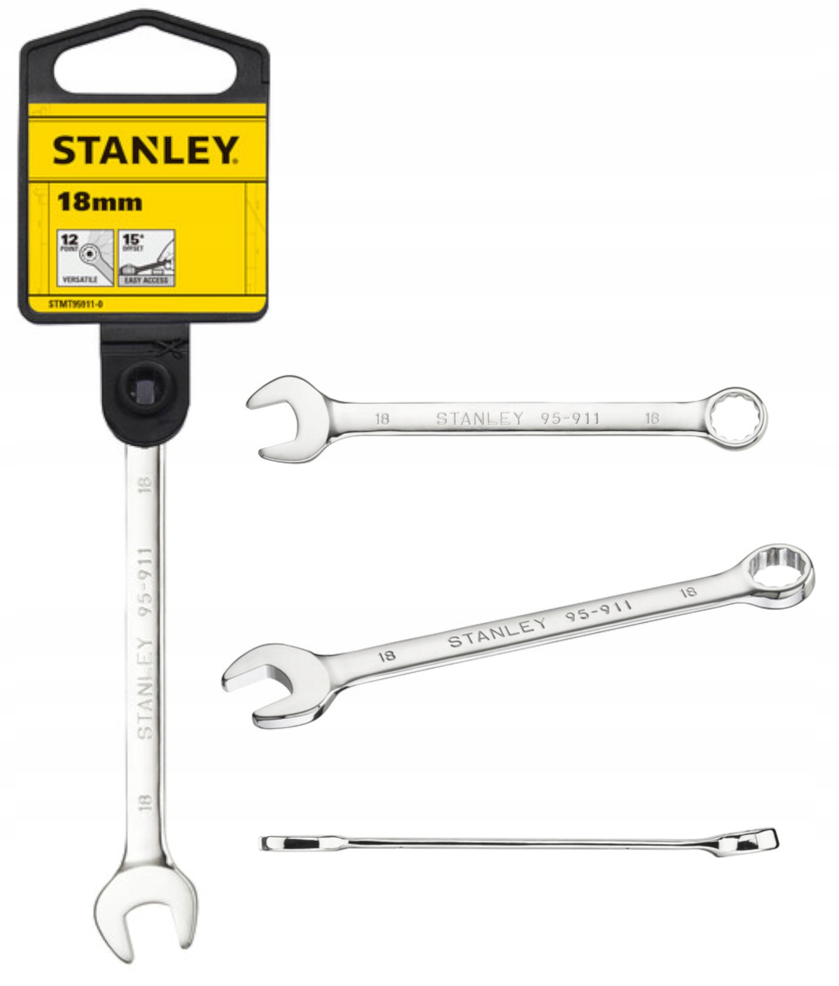 

Klucz Płasko- Oczkowy 18 mm Stanley STMT95911-0