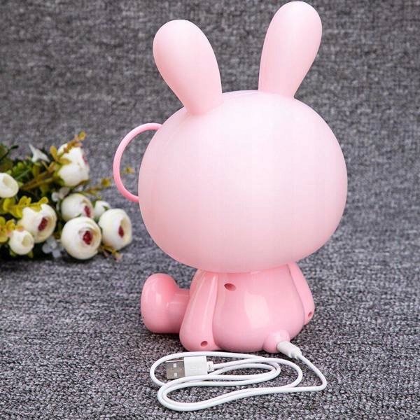 LAMPA LAMPKA BIURKOWA NOCNA DLA DZIECI KRÓLIK LED Kolor dominujący odcienie niebieskiego