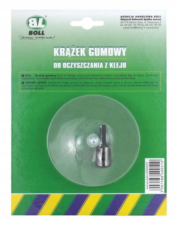 BOLL KRĄŻEK GUMOWY DO USUWANIA KLEJU Z KAROSERII