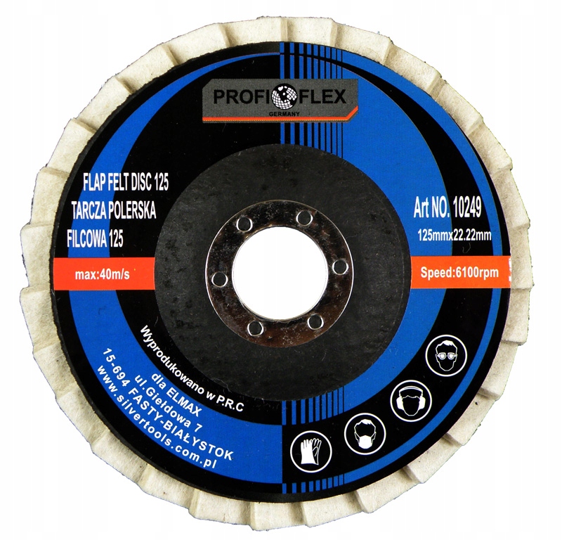 Lamella Csiszolótárcsa Polírozó Csiszológép 125mm Profi-flex PF10249