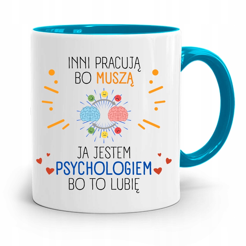 

Dla Psychologa Psychiatry Terapeuty Kubek Błękitny