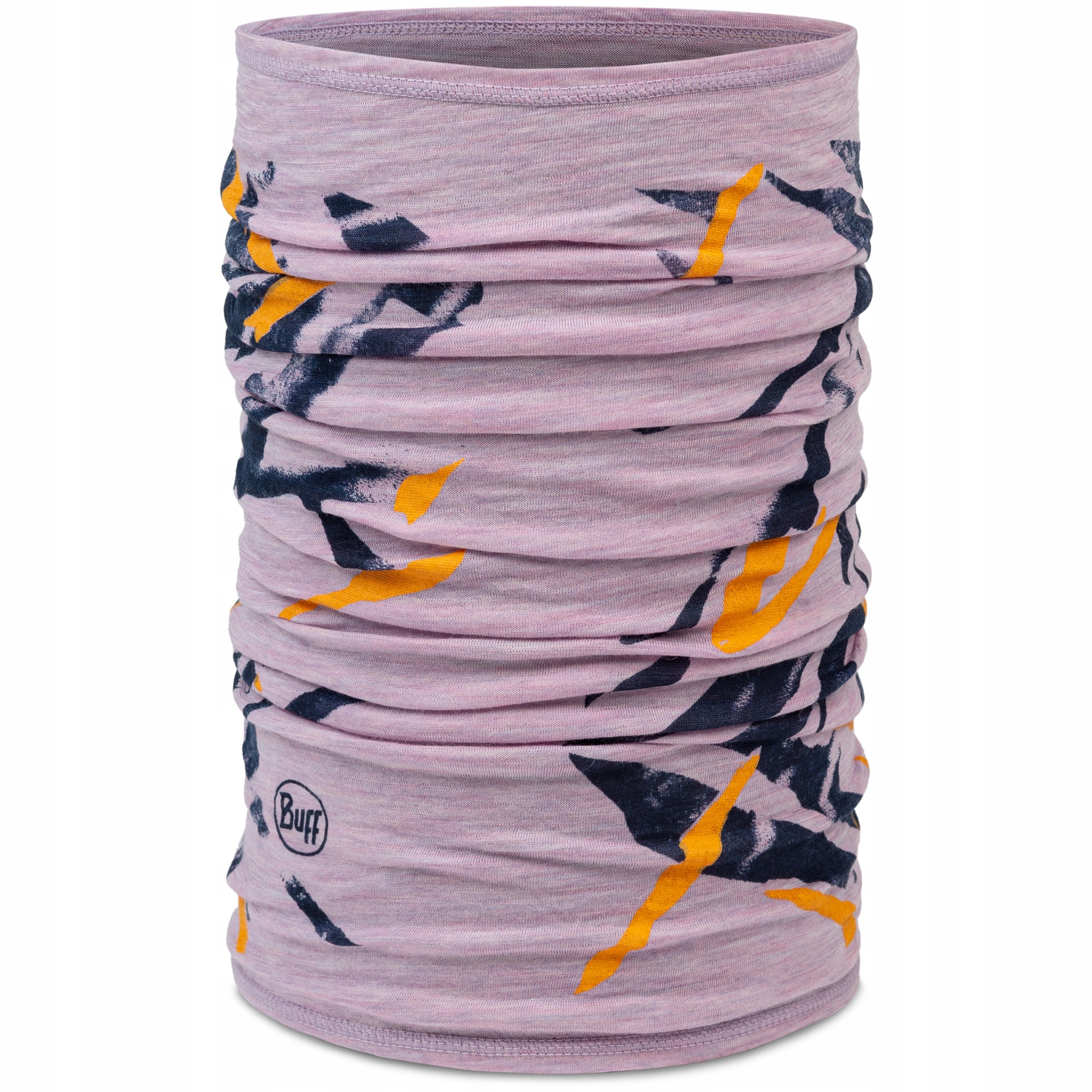 Buff Bandana buffka komin z wełny Merino Lightweight Prints Virta Grape Ice