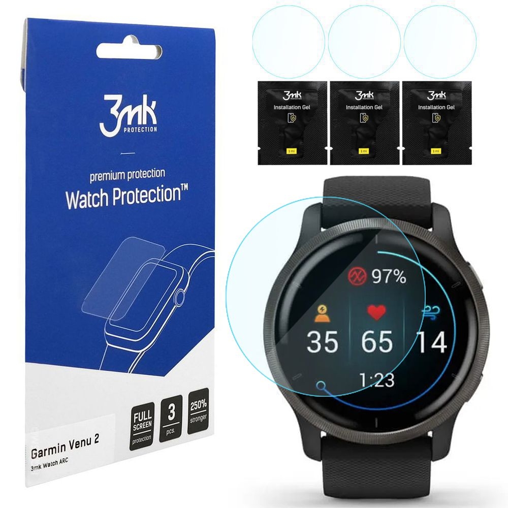 

3x Folia Hybrydowa 3mk do Garmin Venu 2