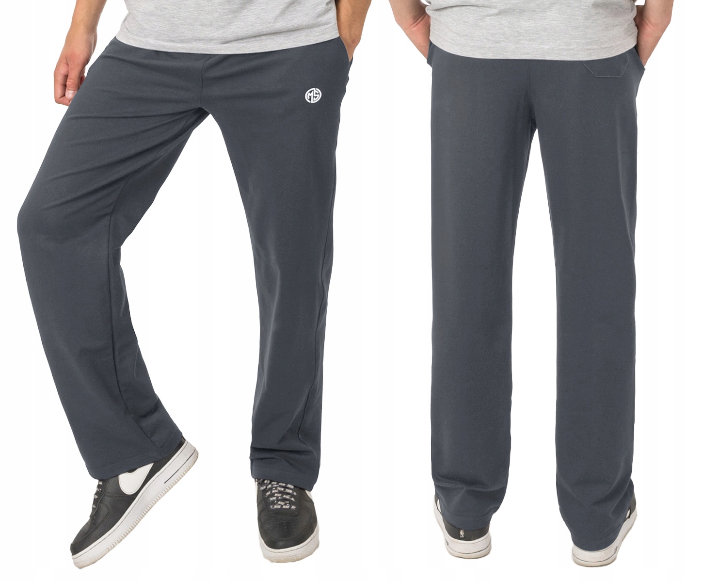 Spodnie Dresowe Męskie Dresy Rennox 124 M Stalowe