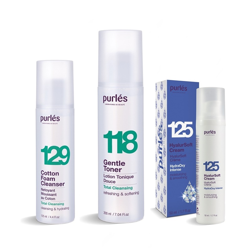 Purles Sada Pro Péči O Pleť Pěna 125 ML Tonikum 200 ML Krém