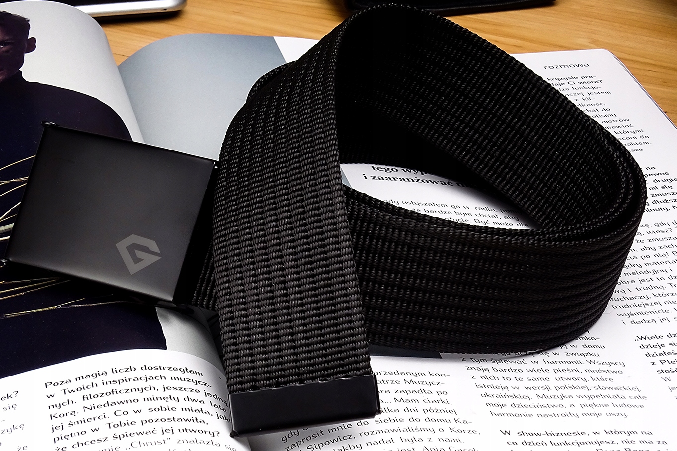 Jednokolorowy Parciany Pasek GRACIO Szerokość 4cm Długość bez klamry 155 cm