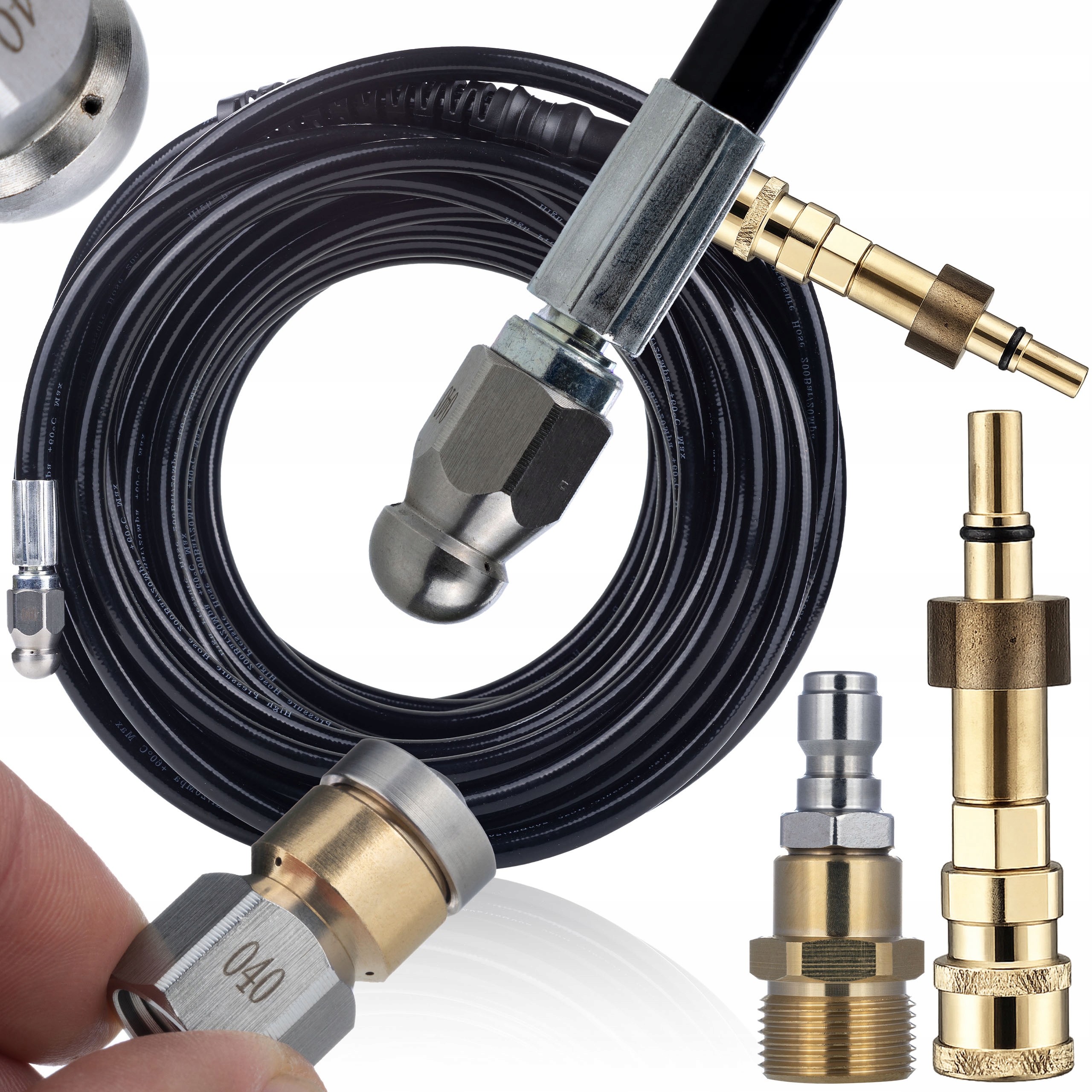 Hadice Na Čištění Kanalizace 20 M, Rotační Tryska Black Decker Bosch Makita