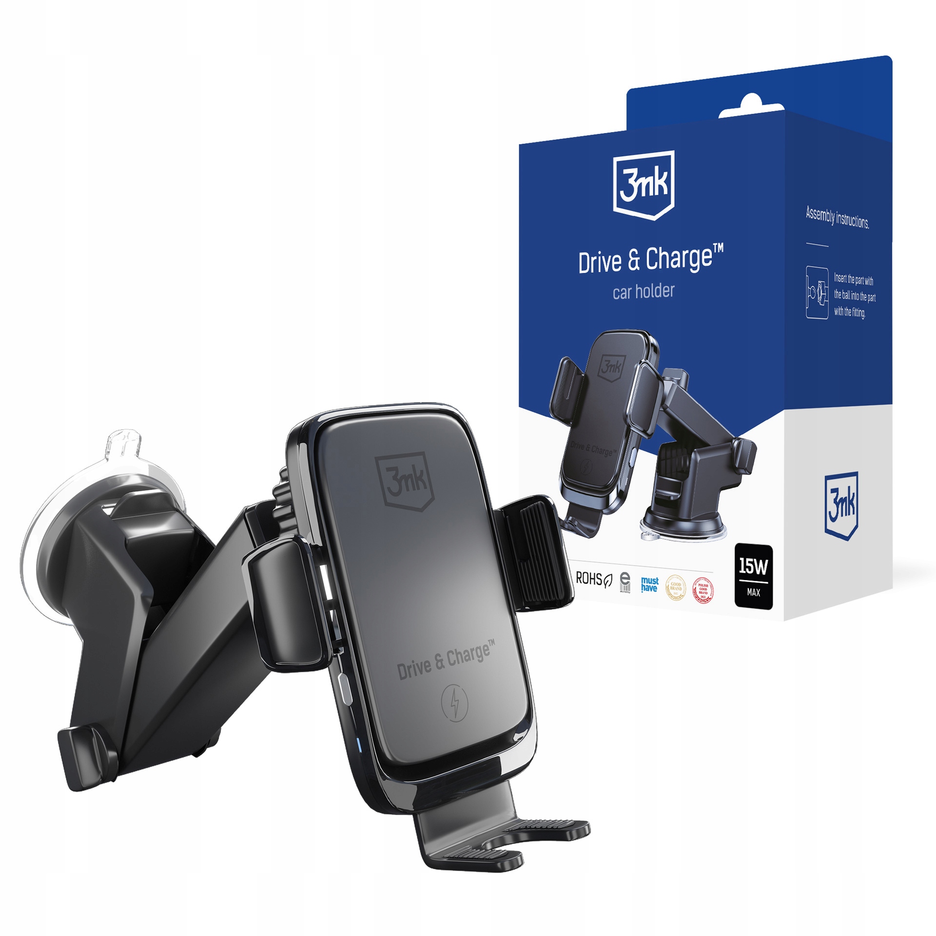 

Uchwyt samochodowy Ładowarka 15W 3mk Drive Charge