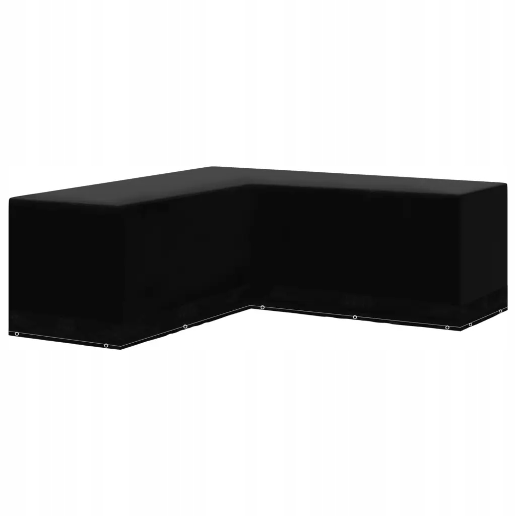 Obal na zahradní nábytek z Pe, Uv, voděodolný, 250 x 250 x 90 cm, černý