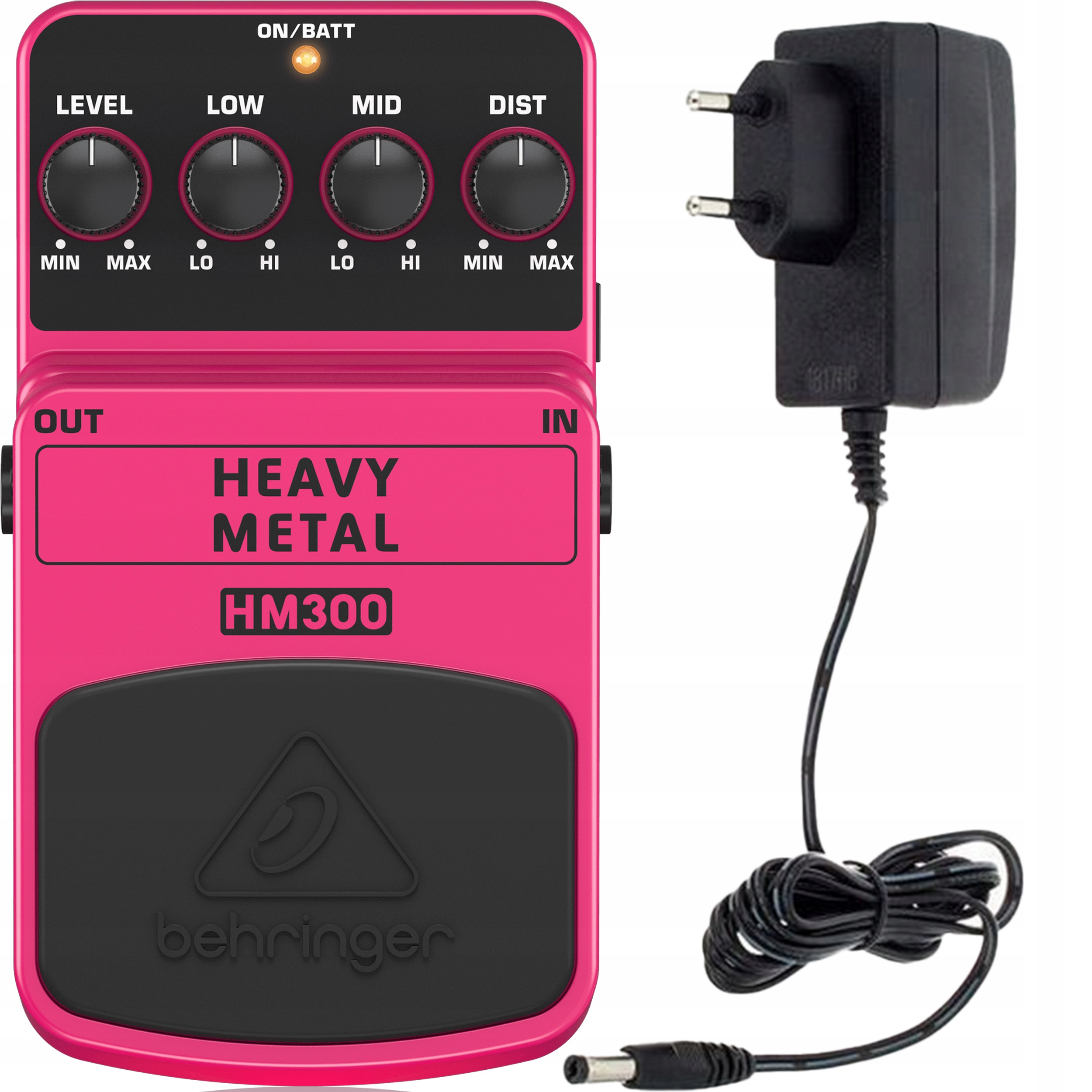 Kytarový efekt Behringer HM300 Heavy Metal Napájecí zdroj 9V Set