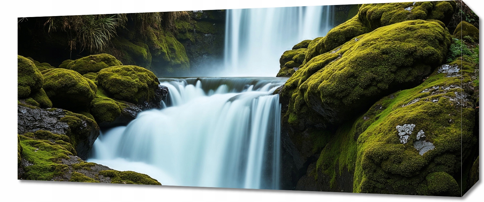 Obraz 70x30 cm obraz na plátně do obývacího pokoje Ložnice Panorama Vodopád