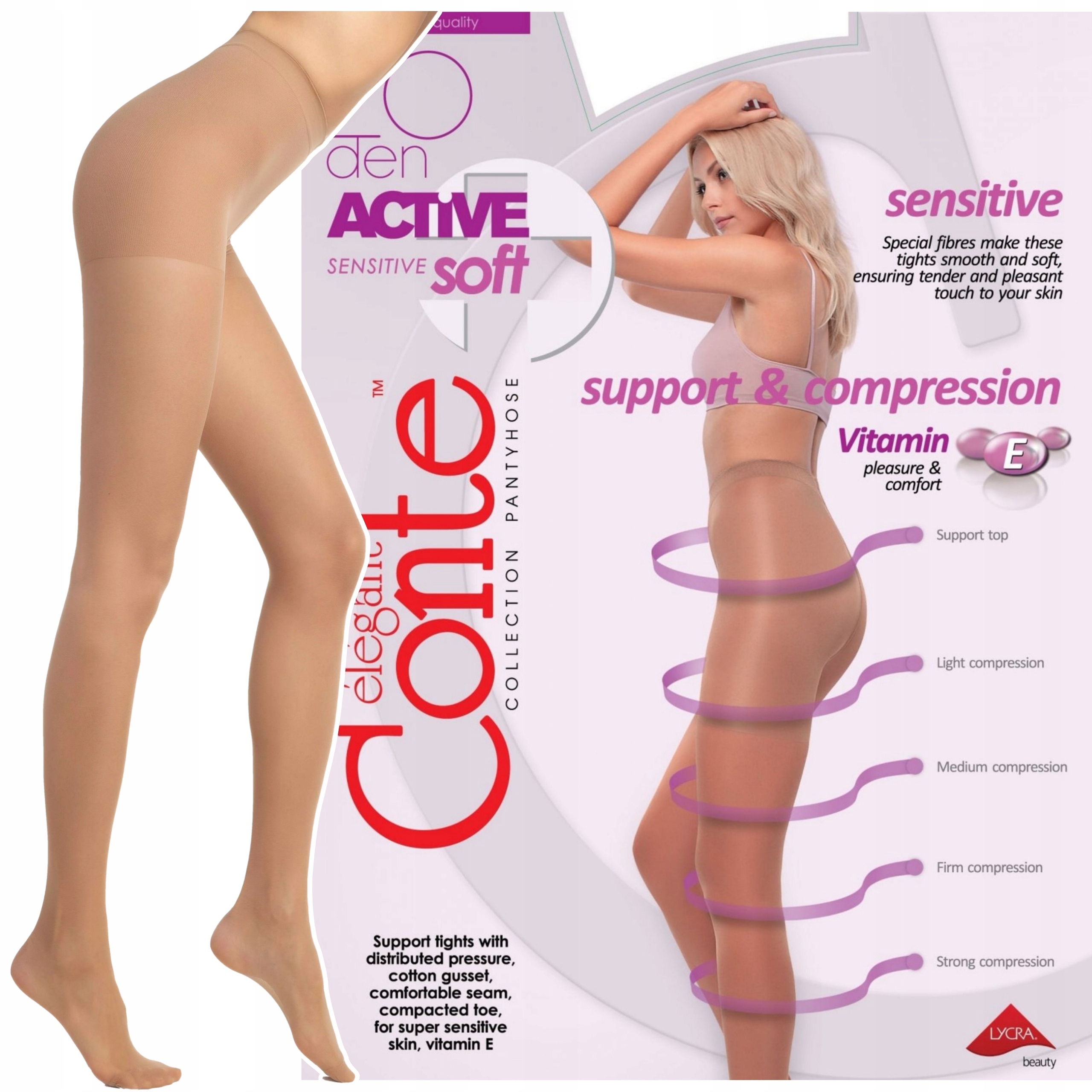 

Rajstopy Wyszcuplajace 20DEN Active Soft R3 Natura