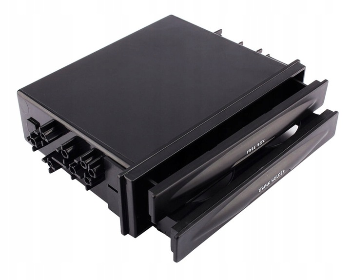 KIESZEŃ 1 DIN SAMOCHODOWY UCHWYT NA KUBEK NAPÓJ SCHOWEK POD RADIO DO AUTA Waga produktu z opakowaniem jednostkowym 0.33 kg