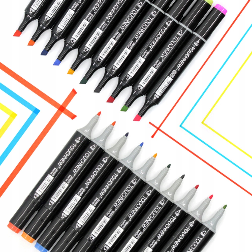 PROFESJONALNE MARKERY ALKOHOLOWE 48szt FLAMASTRY MAZAKI TORBA ZESTAW JAKOŚĆ Kod producenta 0617368452831