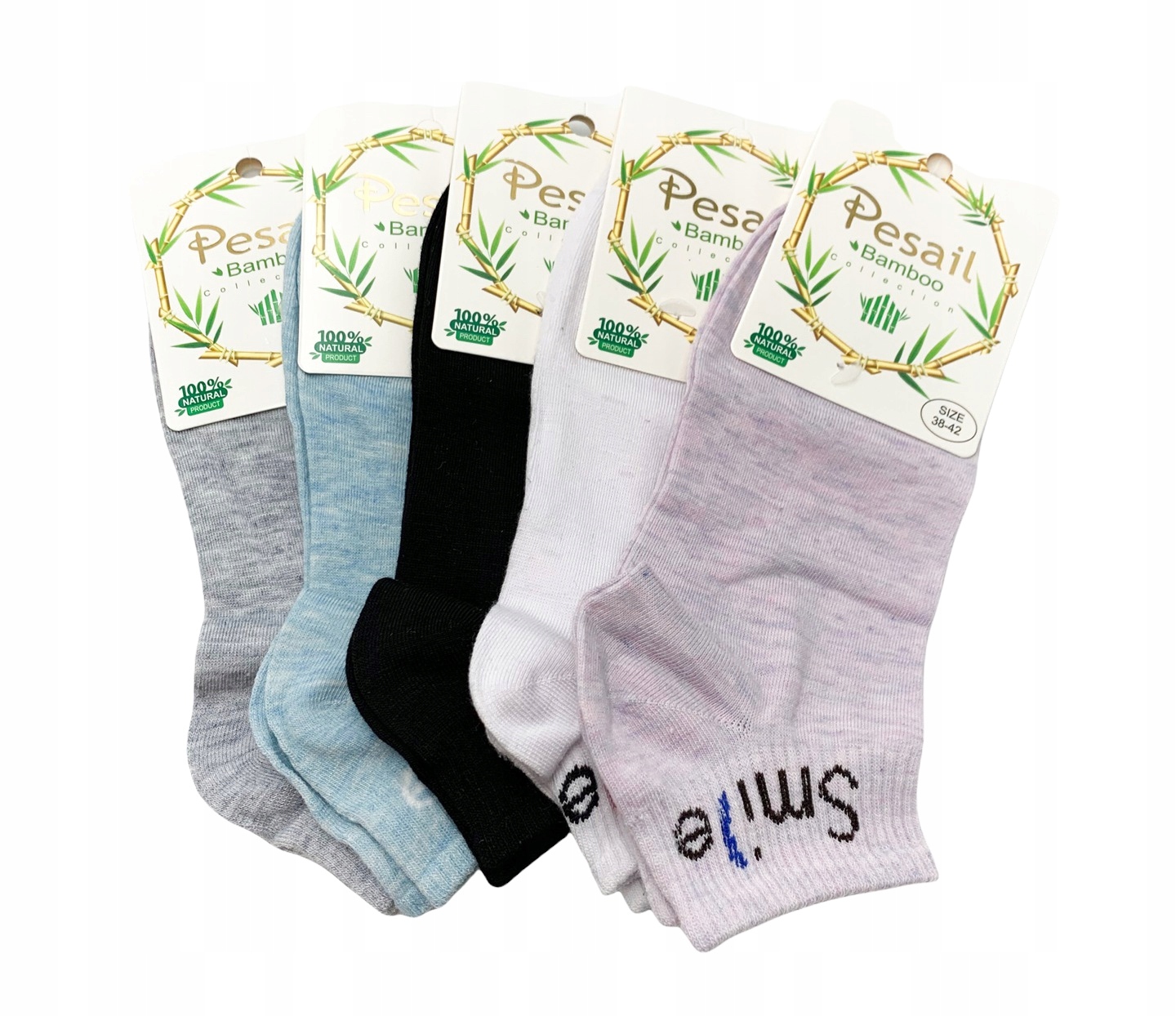 

5x Skarpety Bambusowe Zakostki Damskie Roz 35-39