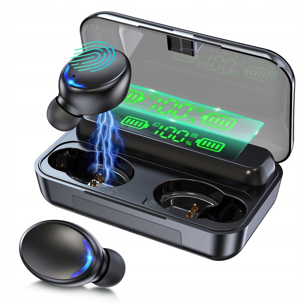 SŁUCHAWKI BEZPRZEWODOWE BLUETOOTH 5.1 + POWERBANK EAN (GTIN) 5905454100618