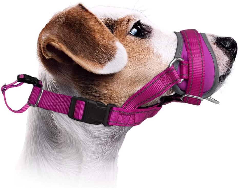 Levně Náhubek Pro Psa Nastavitelný, Látkový, Prodyšný, Ochranný, Velikost L