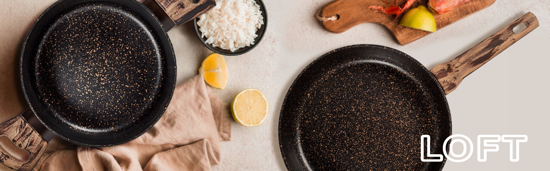 Patelnia RILEY&TAYLOR Loft 26 cm Saute Marka inna