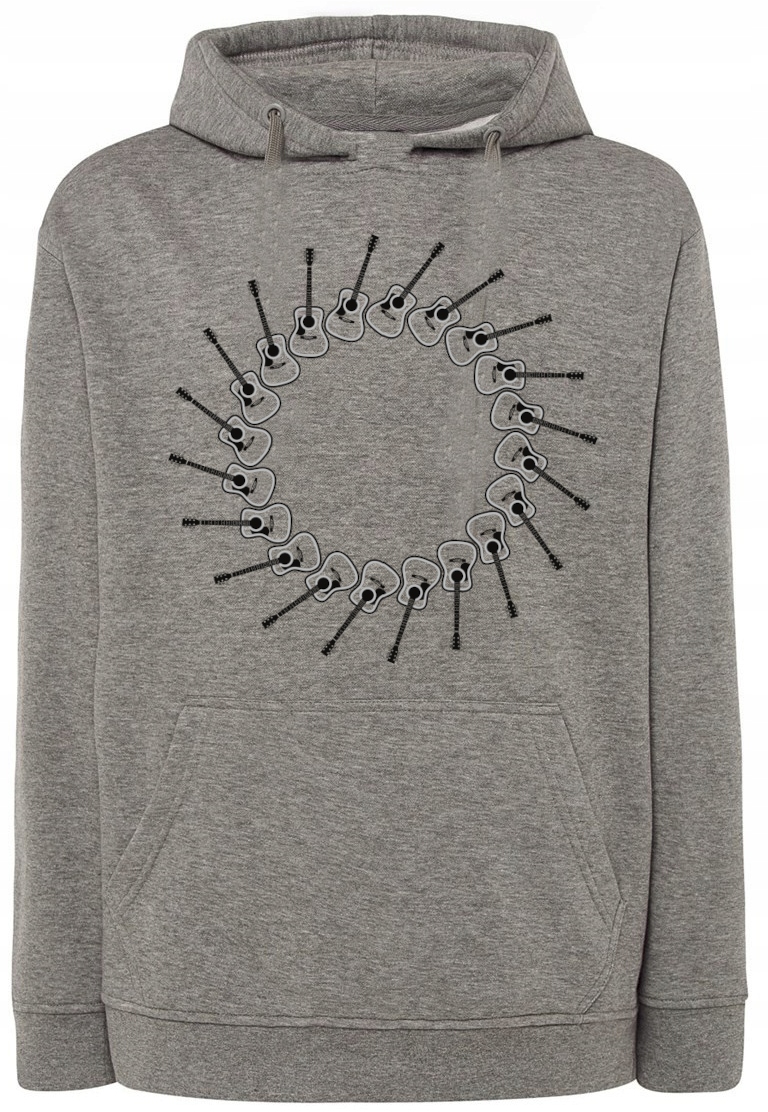 Mikina s hudebním potiskem Kytara Hudba vel. M