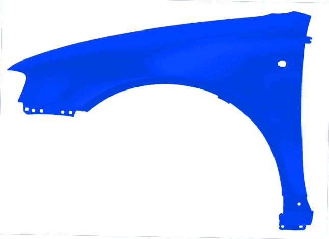 Blu Blatník Audi A3 8L Lift LY5M levý modrý 00-03 přední Kornblume