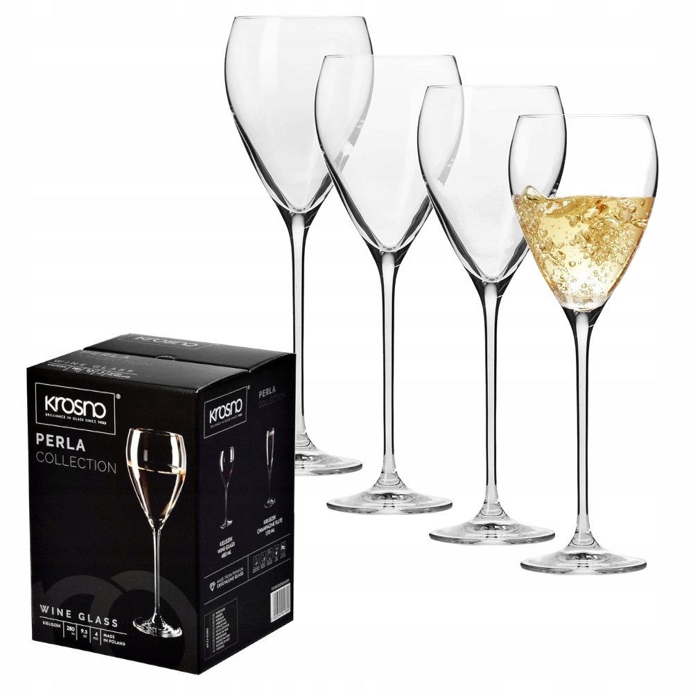 

Kieliszki do wina Krosno 280ml 4szt