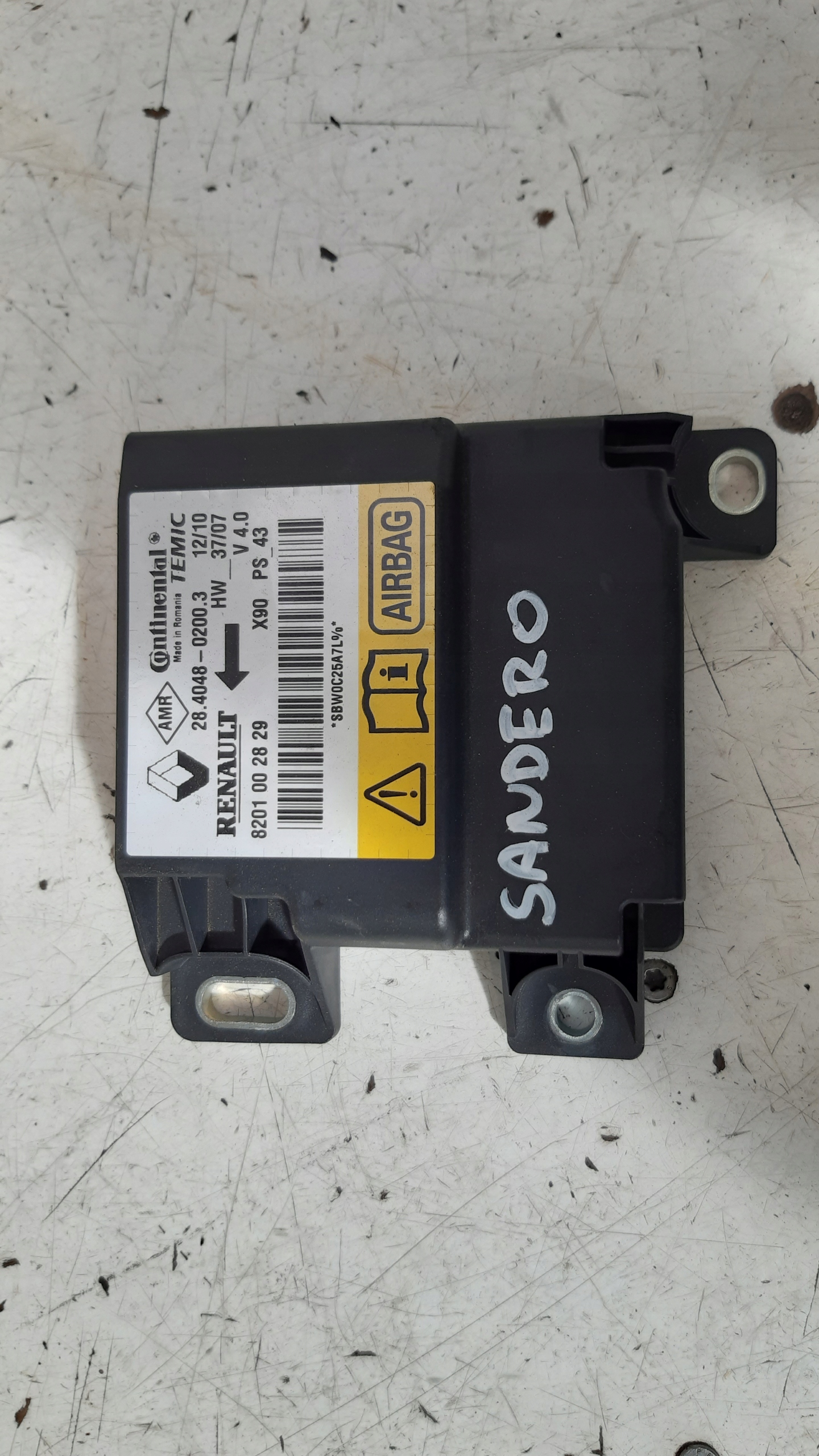 Airbags Gurten sensor kpl Dacia Sandero