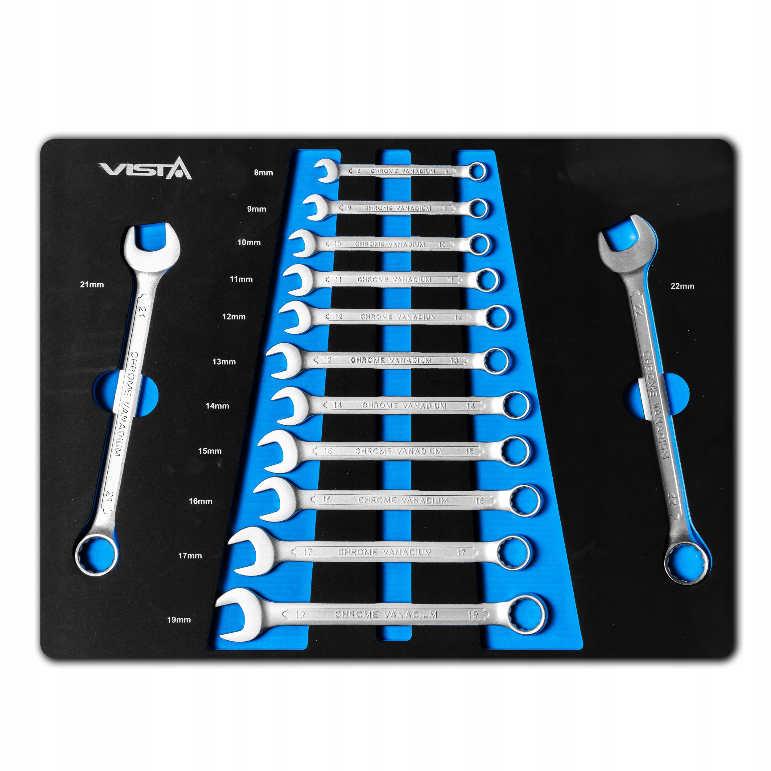 SZAFKA NARZĘDZIOWA WÓZEK WARSZTATOWY ViSTA 250el. Kolor dominujący czarny