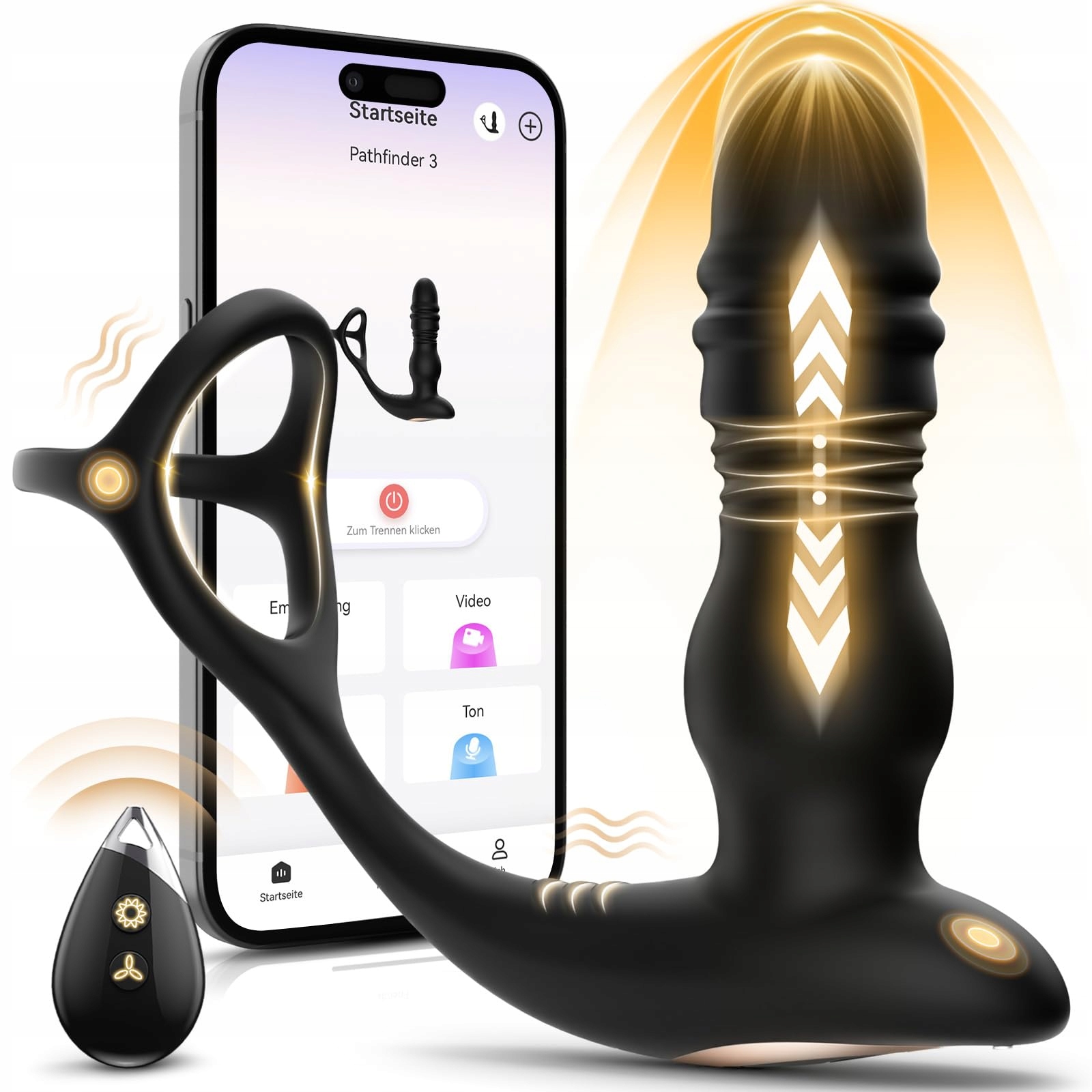 ANALVIBRATOR Dla Mężczyzn Wibrator Analny Z 7 Funkcjami Stymulacji Prostaty — miniatura 3