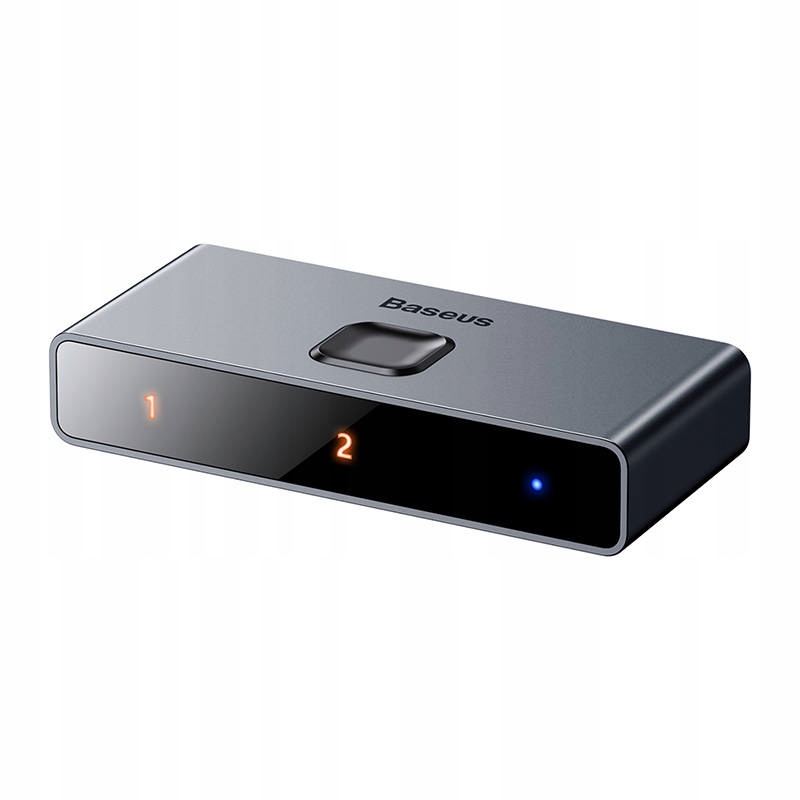 BASEUS DWUKIERUNKOWY SWITCH ROZDZIELACZ PRZEŁĄCZNIK HDMI DO 2X HDMI 4K 30HZ Model CAHUB-BC0G