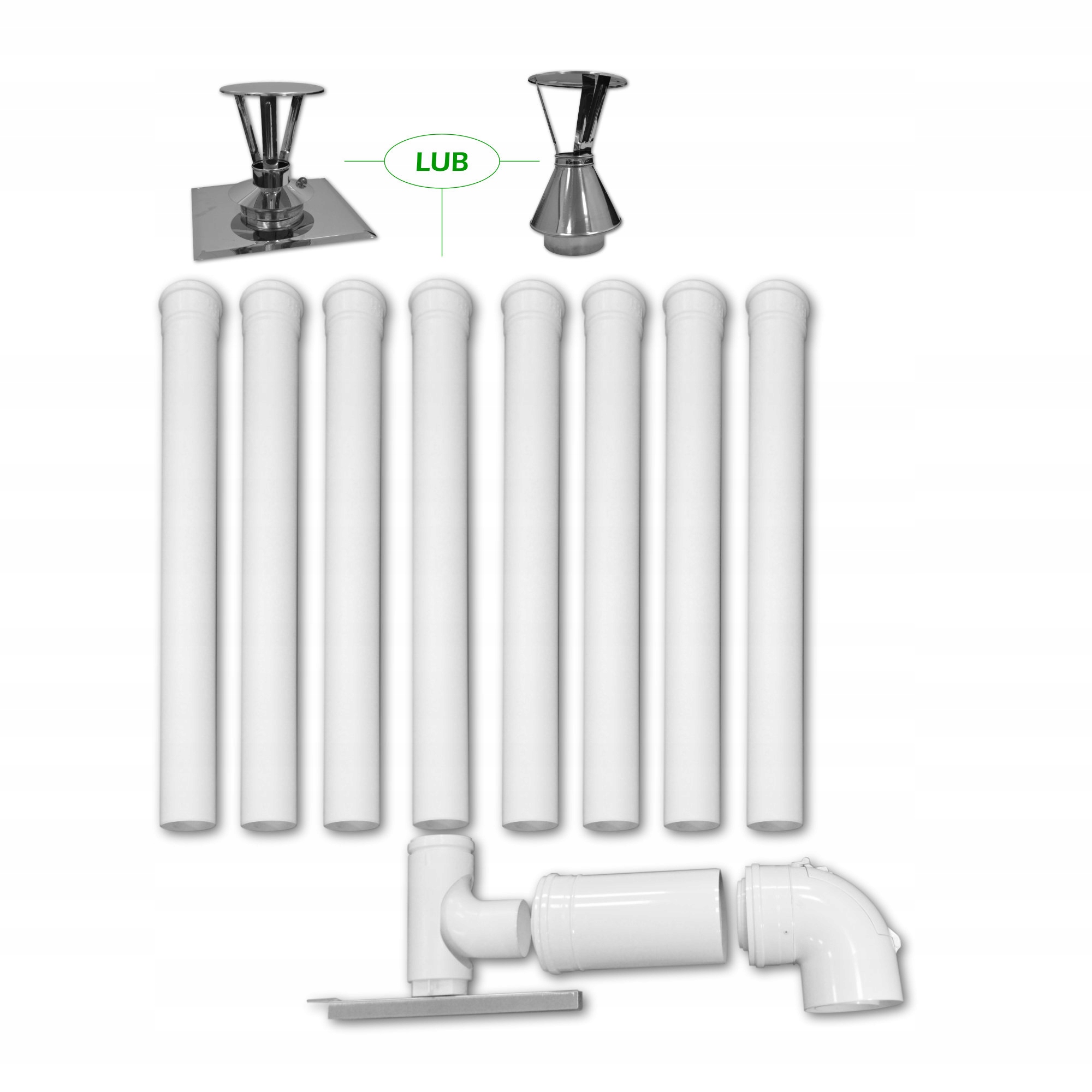 Wkład Kominowy 80/125 80 Turbo Gaz 8m Pp rewizja