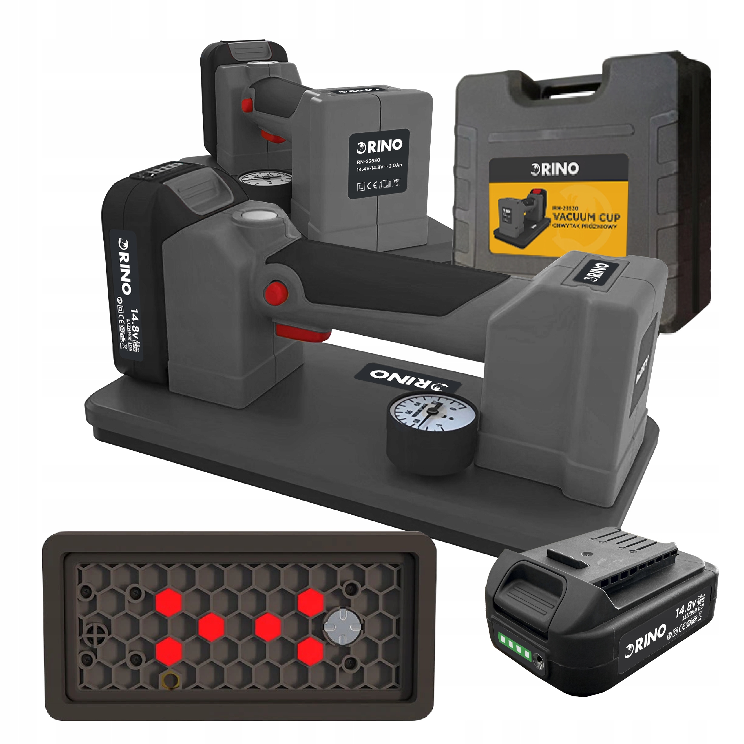 Uchopovač Přísavka Rino RN-23630 115 kg Akumulátor