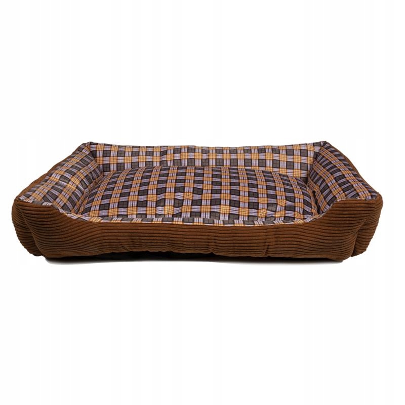 Levně Měkký pelíšek pelíšek pro psa 90 x 70 x 20 cm vel. XL (hnědá), Jiný, 8