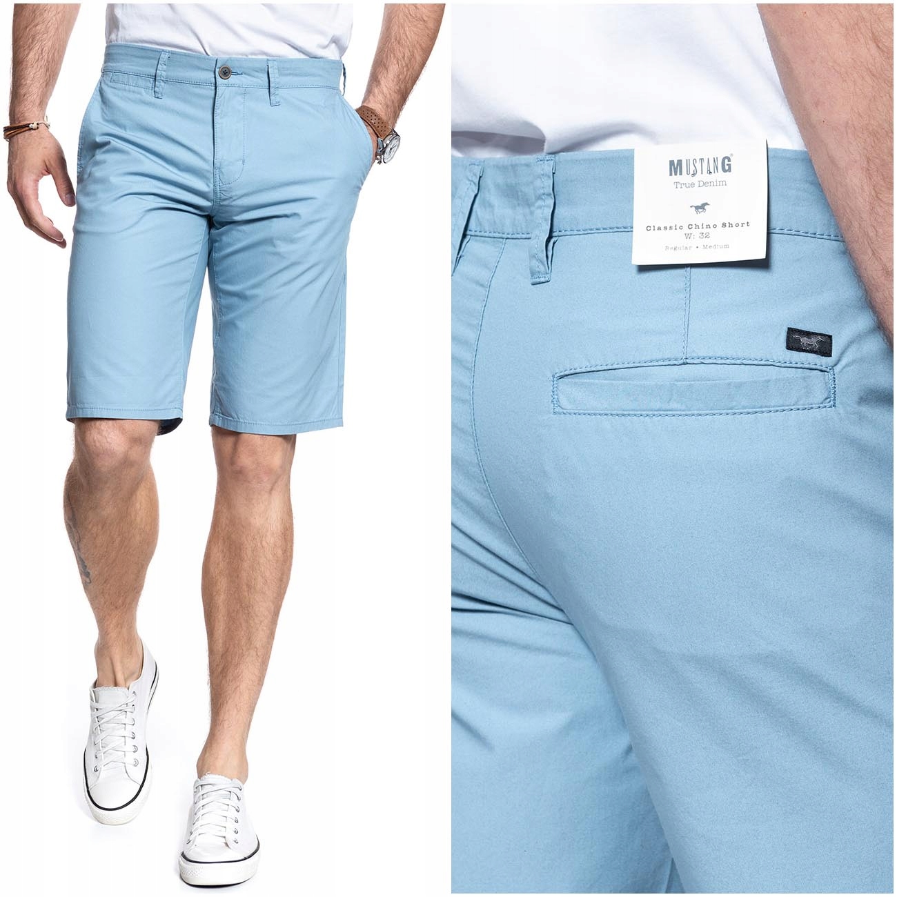 

Mustang Chino Męskie Szorty Krótkie Spodenki W31